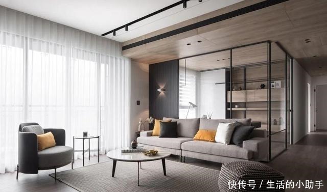 客餐厅|140㎡现代极简,稳重简洁的空间,年轻舒适的体验!