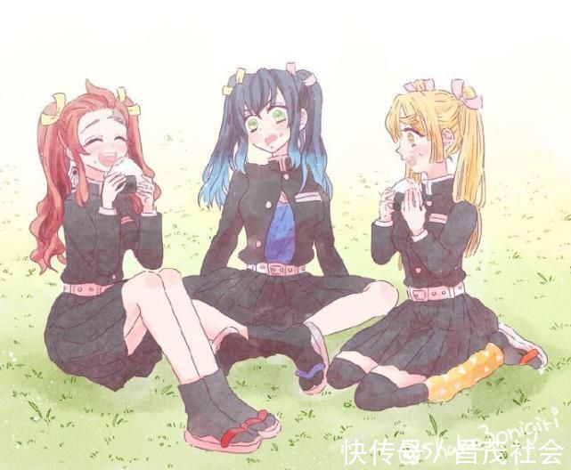 我妻善逸|当《鬼灭之刃》全员变双马尾,富冈义勇无违和感,蝴蝶忍让人惊艳