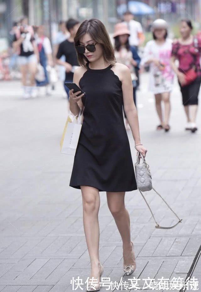 连衣裙 出门逛街一件黑色连衣裙就充分体现“时尚感”,穿衣搭配在于巧