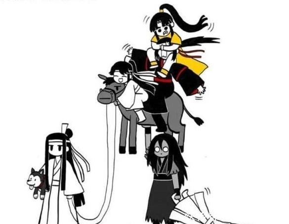 蓝思|魔道祖师羡羡只带蓝思追一人下山玩,金凌吃醋上演抱头杀