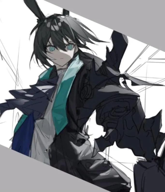  米娅|54张步骤图，带你绘制一个帅气的伪厚涂阿米娅