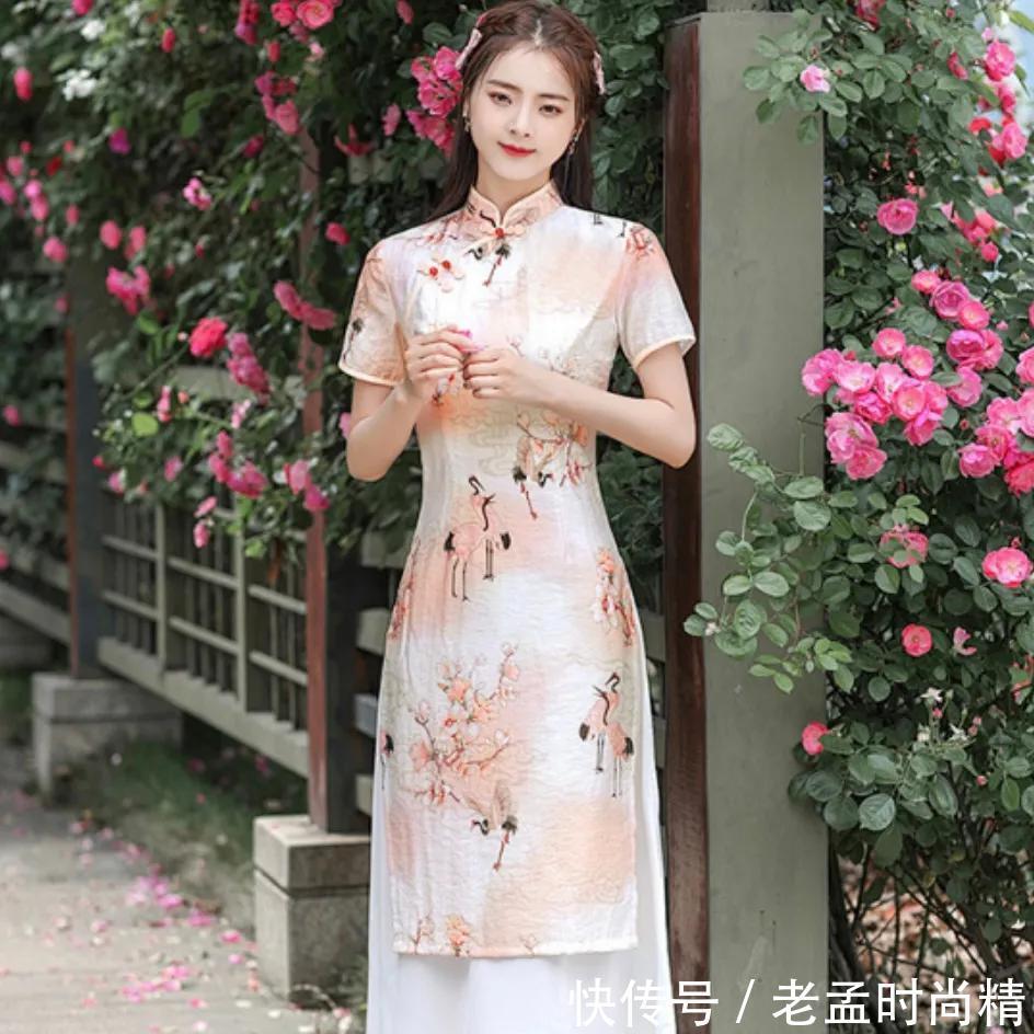 年轻女性|清凉一夏的改良旗袍裙,又仙又美让人惊艳,让人高挑曼妙格外动人