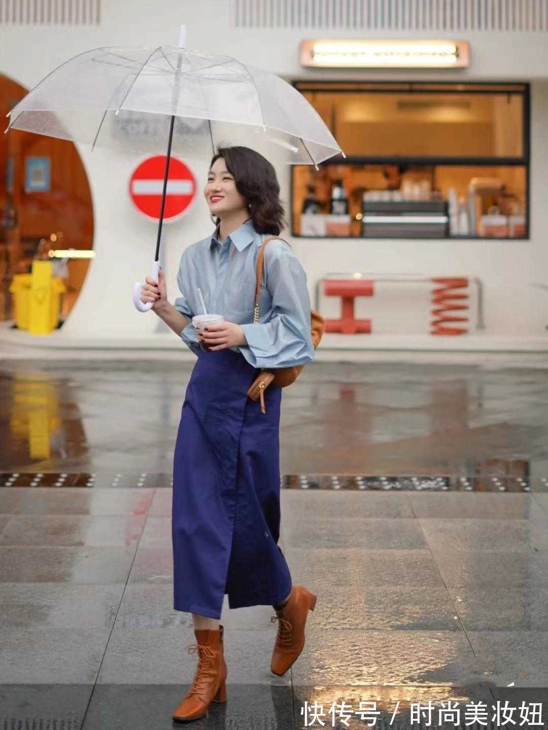 驼色|超显气质的“撞色”穿搭,每一套都很复古优雅,适合40岁女人