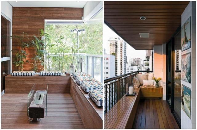 收纳|谁说飘窗只能装窗边室外阳台扶手边装一圈,效果比装窗边更高级