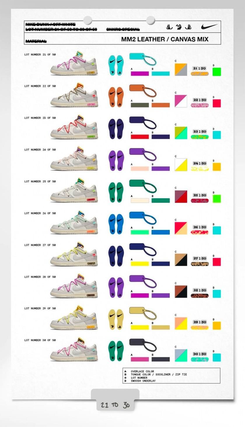 dunk|OW x Dunk「The 50」即将发售！