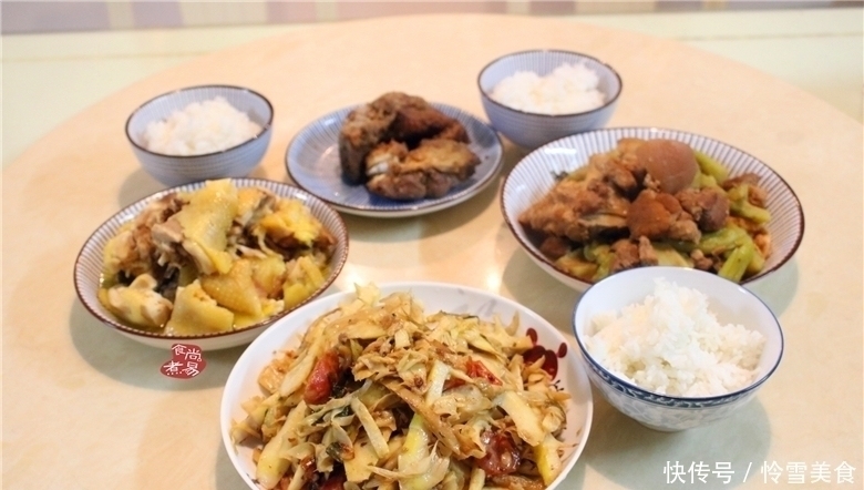 白切鸡|婆婆过来帮我清理冰箱，没买菜，午餐也吃得很丰盛，家的味道