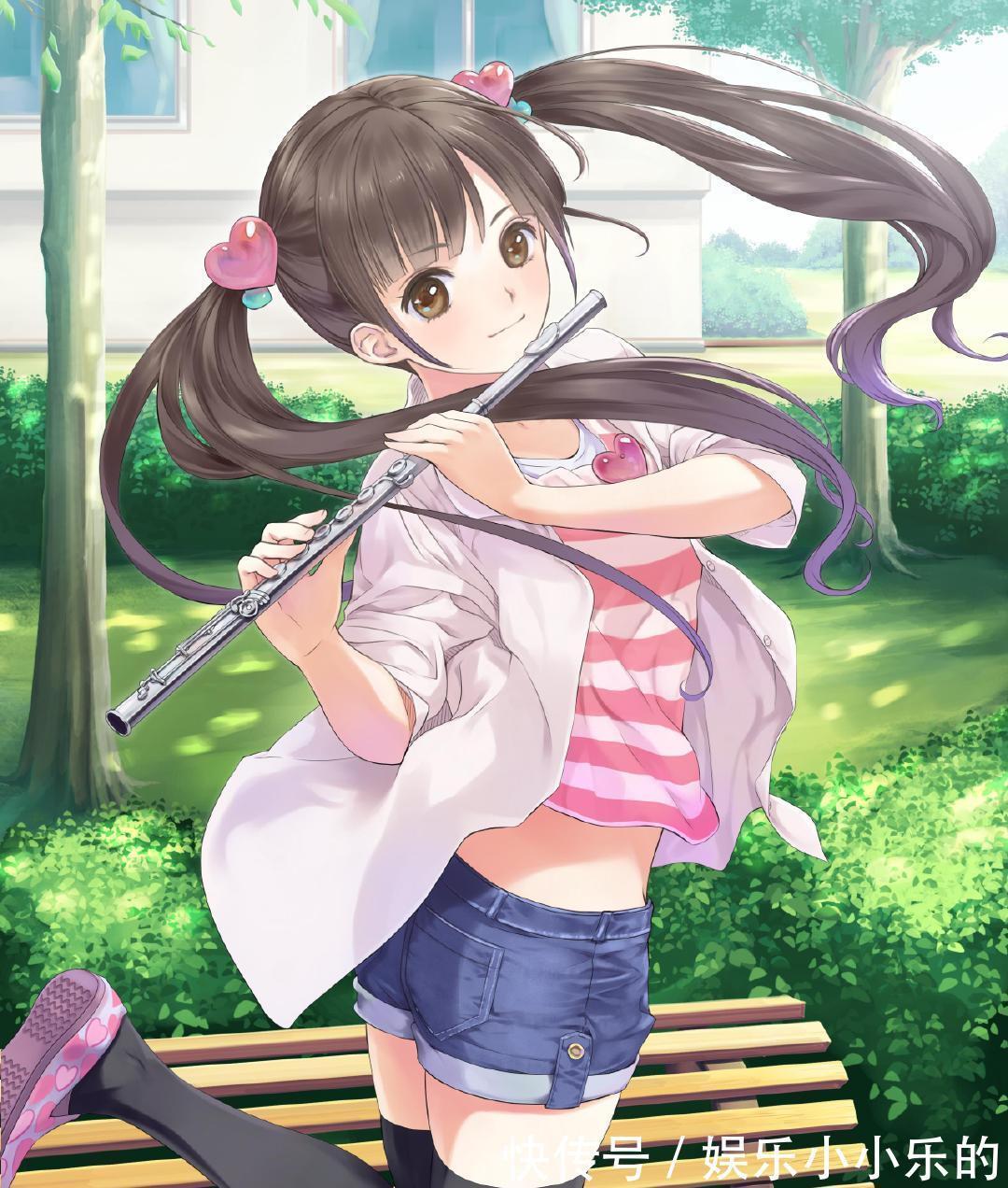 岸田梅尔@软萌的二次元美少女插画,洋溢着让人舒服的清澈透明感