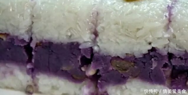  糯米饭|2个紫薯，一碗糯米，做一个简单版的紫薯糯米糕，香甜软糯