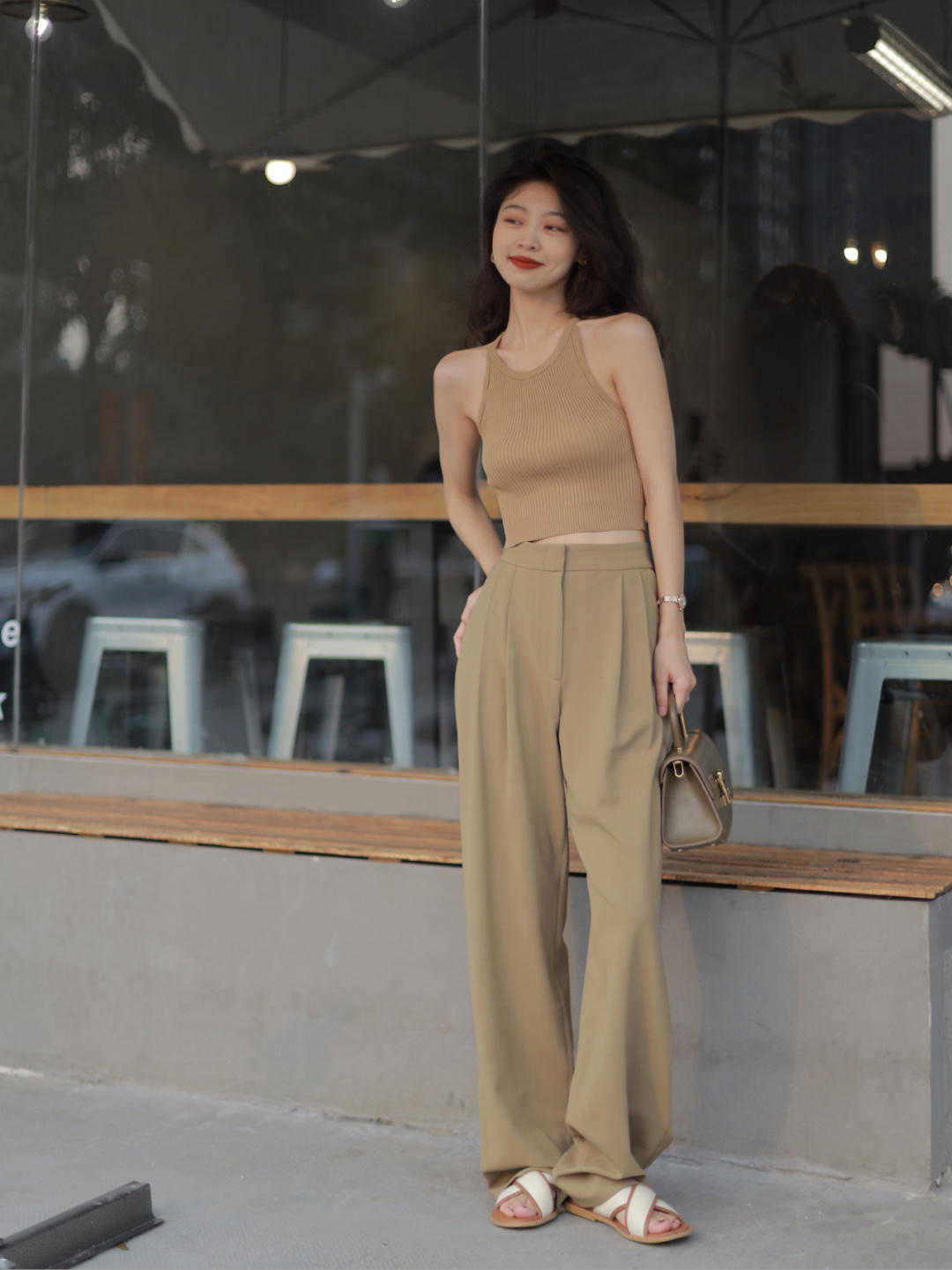 穿搭|3、40岁这样穿很高级,短袖搭配阔腿裤显高显瘦,减龄又洋气