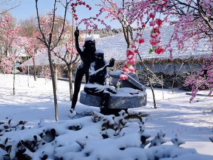 钟福生|齐鲁雪乡跑马岭景区昨晚下雪了