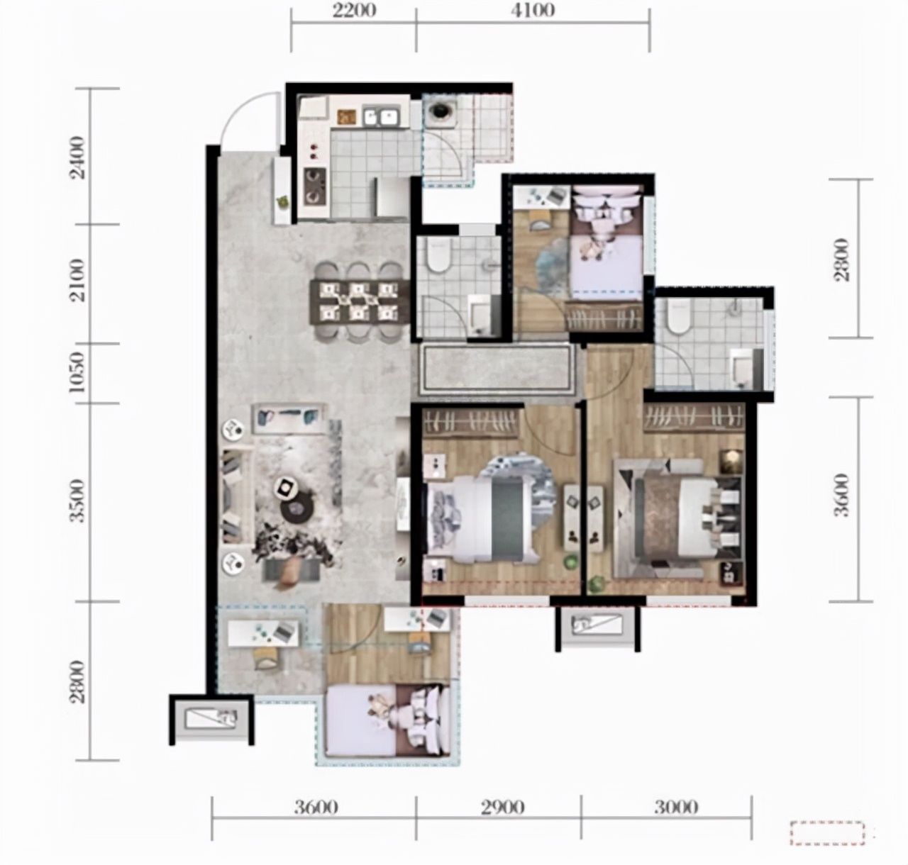 均价|建面不到100m2，可做4房！宜宾这些户型，多是7000+元/㎡