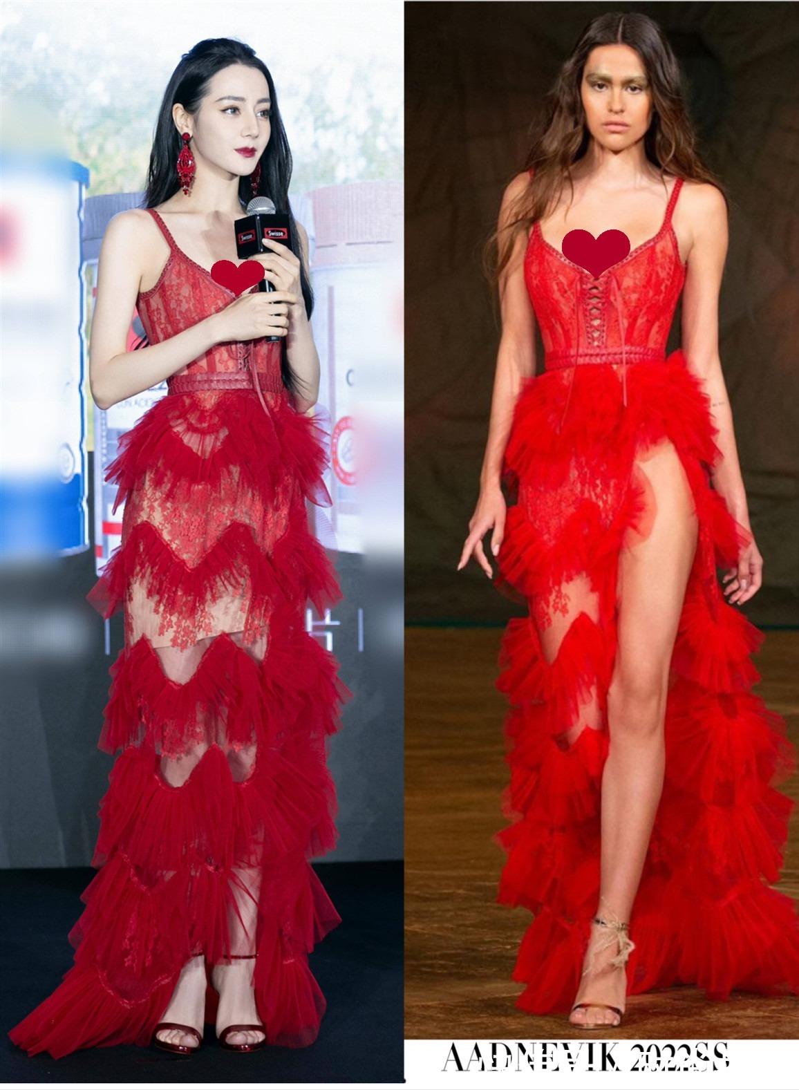 kassas 裙子小众冷门还过季2年?但热巴却穿得明艳动人,比卖家秀更养眼