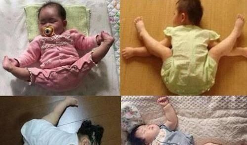 宝妈|“放飞自我式”睡姿火了,妈妈掀开宝宝被子后笑喷嫦娥奔月