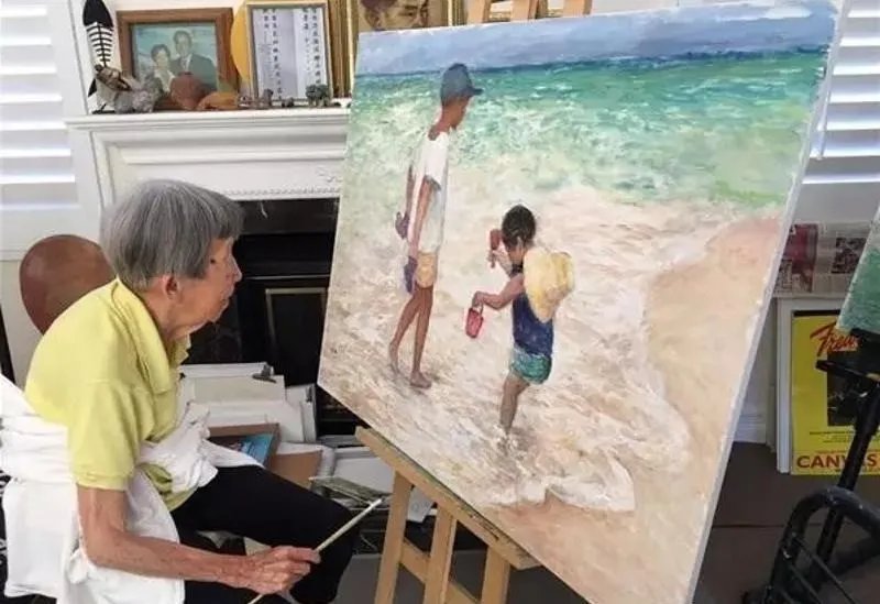 红旗手!第一代女油画家徐坚白:作品有现代元素,也别具中国韵味