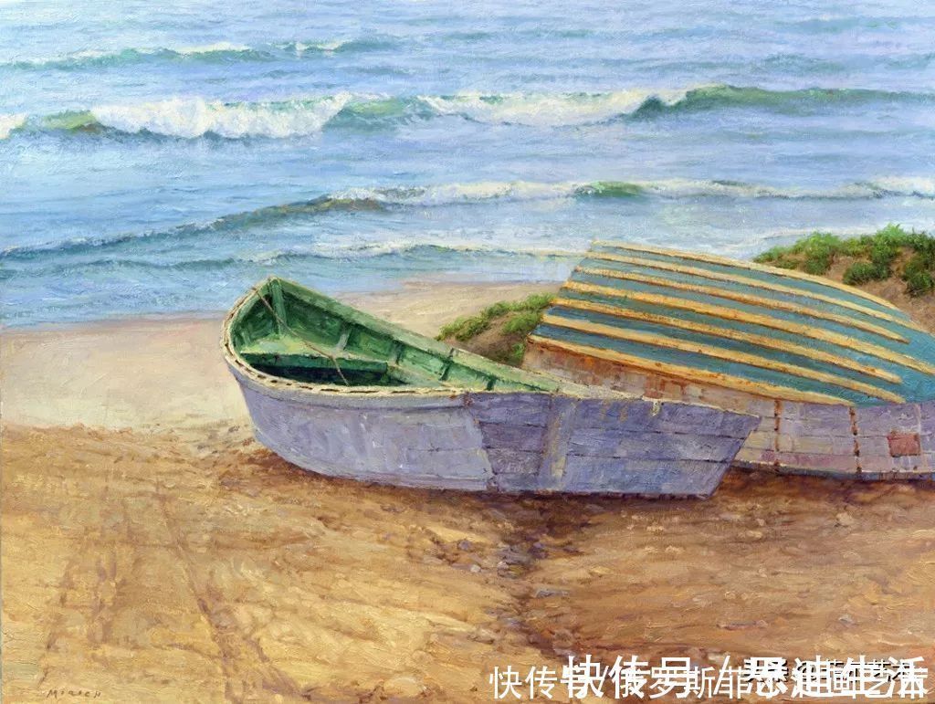 艺术品$美国艺术家米里奇的绝美海滩油画作品欣赏