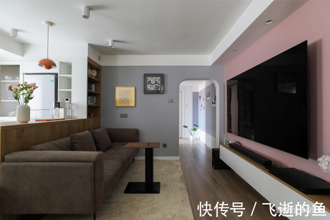 原木|客餐厨空间共享,75㎡小家的极致利用!