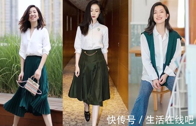 纯度 秋冬“墨绿色”的高级配色,清新自然的森系搭配,满满的气质感!