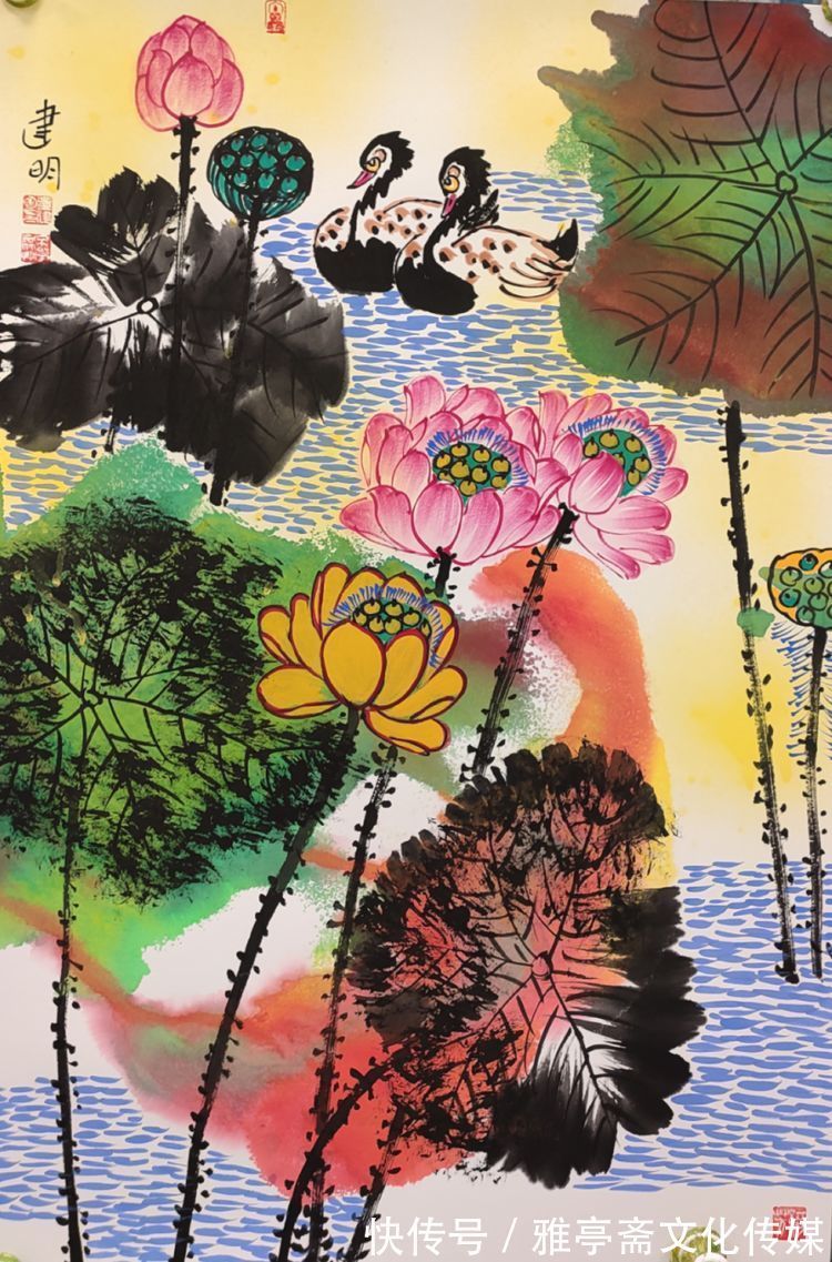 童银生&画家童建明(童银生)花鸟作品展《一团荷气》第八期全网联展(精品展)