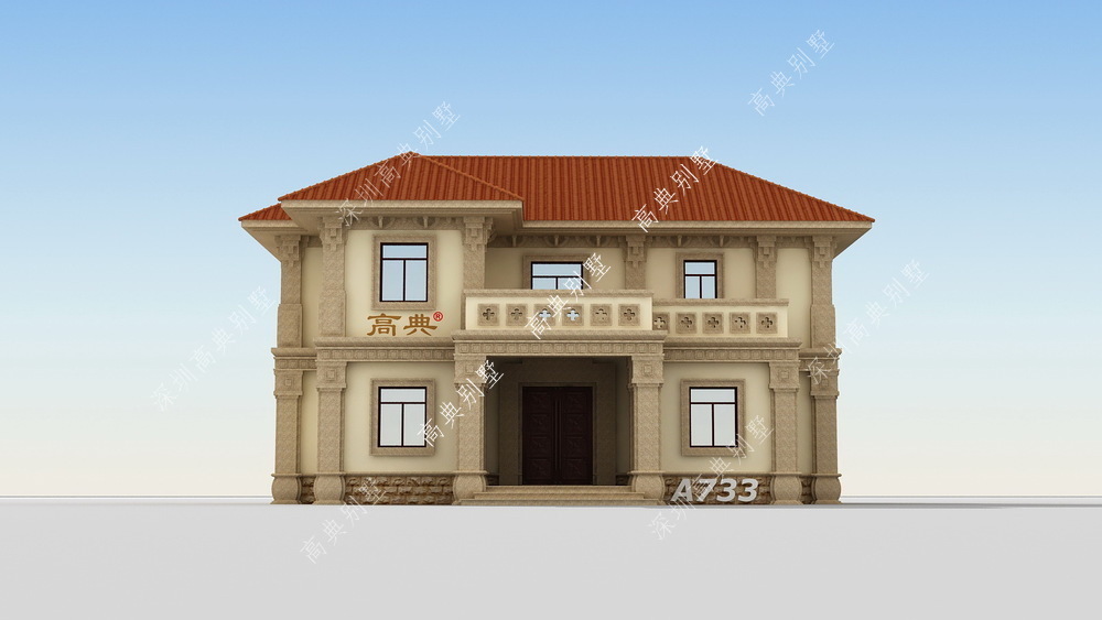 小别墅|这款欧式小别墅,既美观大方,又富有层次感。