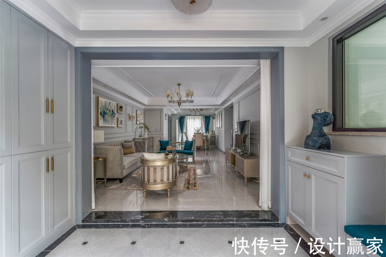 茶室|297㎡时尚美宅，华丽优雅的简美轻奢风，晒晒现场照