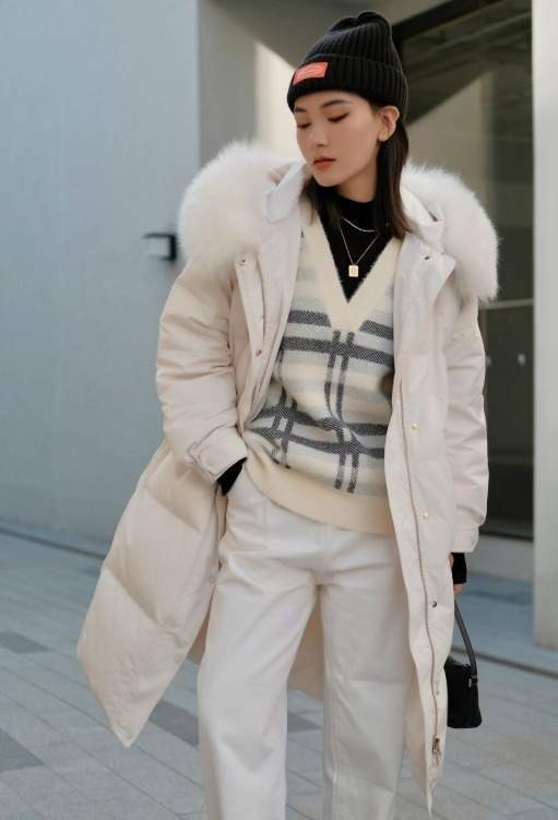 阔腿裤 冬季就该这么穿,时髦精们的“羽绒服”穿搭示范,减龄显瘦还时髦