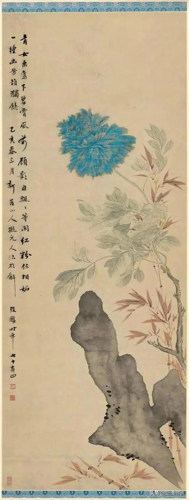 大师#不少大师钟情于牡丹,对于牡丹的画法,历代大师都有自己的感悟