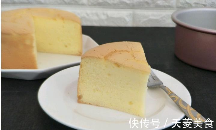 香草精|1碗面粉，4个鸡蛋，教你做黄油版的戚风蛋糕，松软好吃