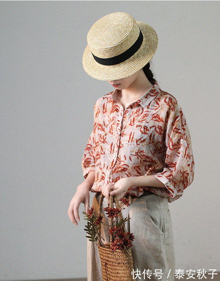 针织小衫|这年头，哪个时髦精不喜欢“清雅碎花”？