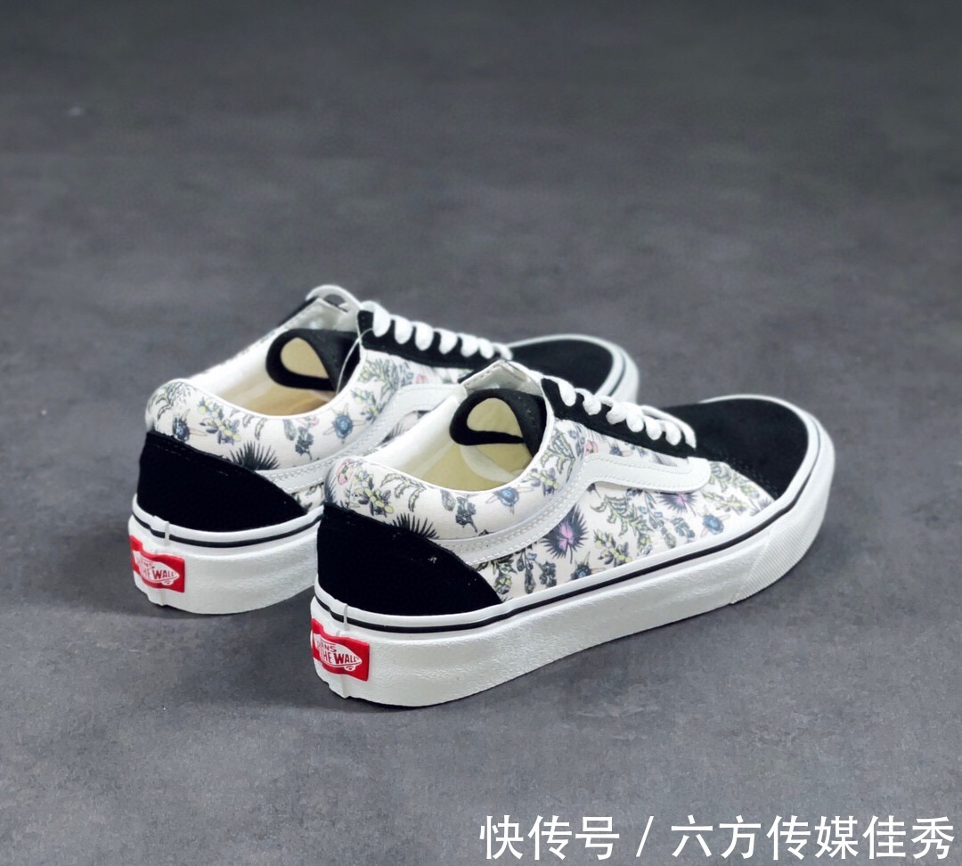 old|Vans Old Skool 黑色彩绘 休闲低帮滑板鞋