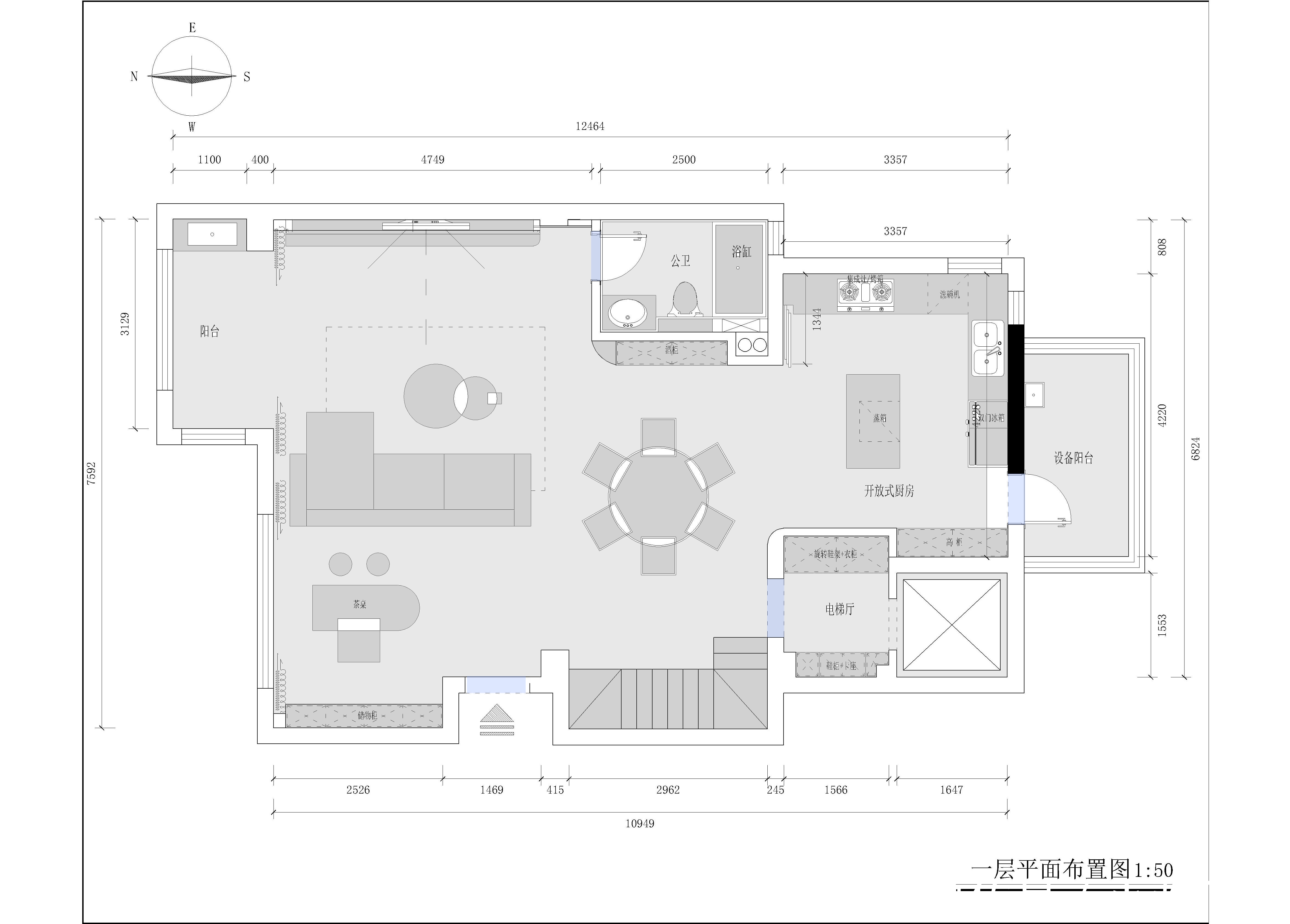 轻奢|260平现代轻奢,跃层的客餐厅也能如此出众