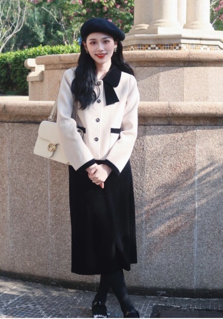 半身裙 日常穿搭没头绪?不妨试试“短外套+半身裙”,显高显瘦又有气质