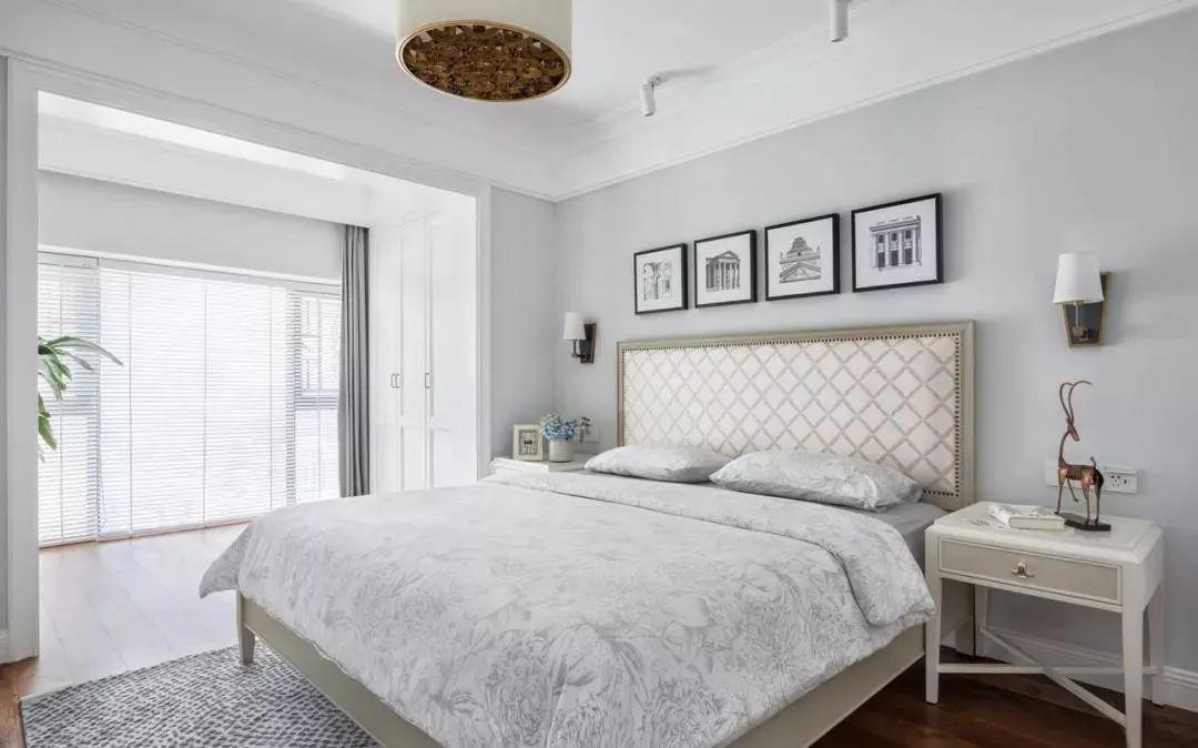 搭配|轻奢雅致的美式风卧室，让你的小户型显得更加温馨大气