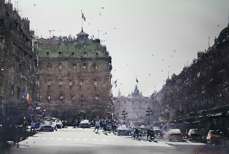 艺术家@雾里看花,澳大利亚水彩艺术家科维奇的作品,很是美!