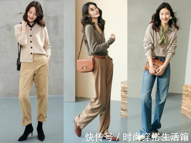 西装裤|30、40岁女人怎么穿才好看?这24套冬季穿搭示范,大方得体又减龄