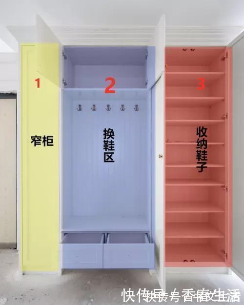 翻倍|入户没玄关怎么办?教你贴墙装双面收纳柜,收纳翻倍还有独立玄关