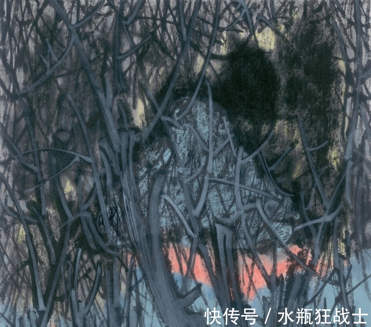 国画家！曹鑫中国画｜有意渲染一种神秘而幽深的气氛