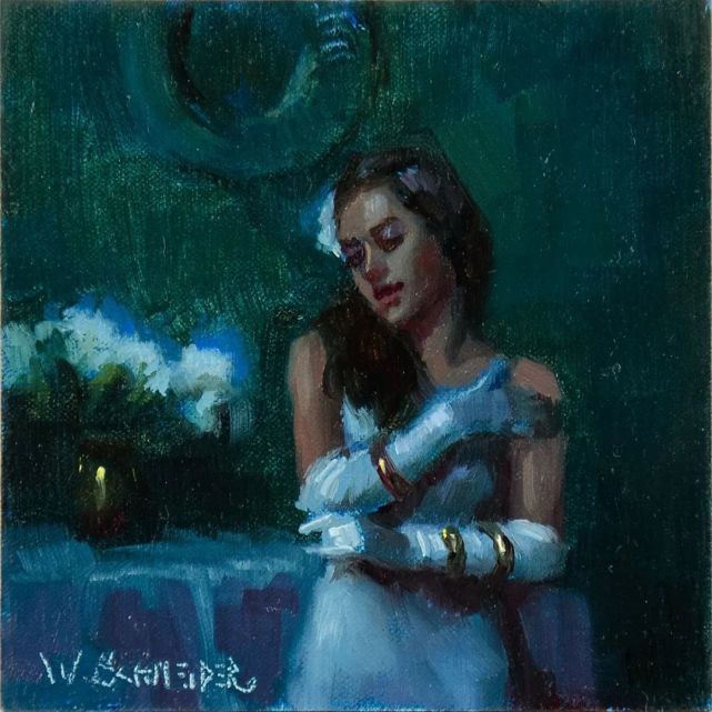 学生$在绘画的道路上，他认为自己永远是一个学生