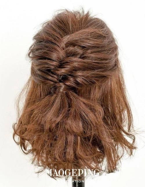 蜈蚣辫|三款日系齐肩短发编发,变身氧气美少女