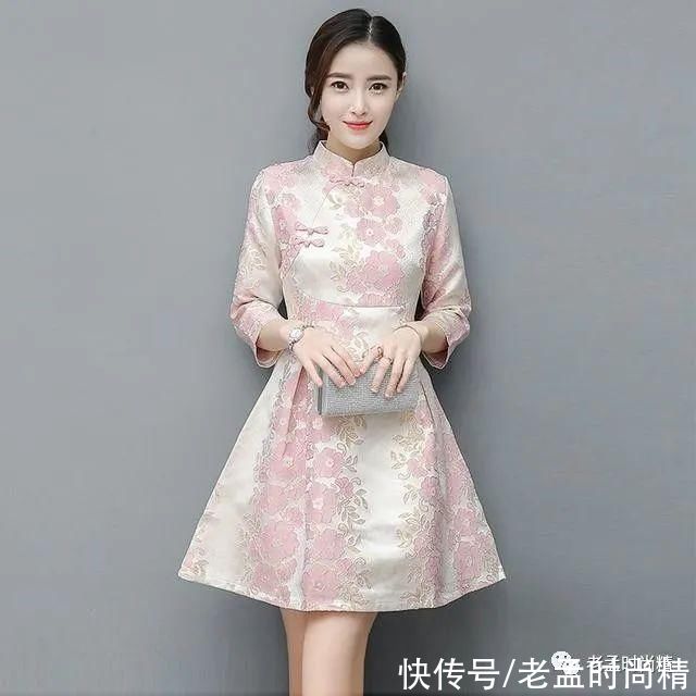 衣绣盘扣花|衣绣盘扣花，心有千千结，高品质新款旗袍彰显女人百转千回的温柔