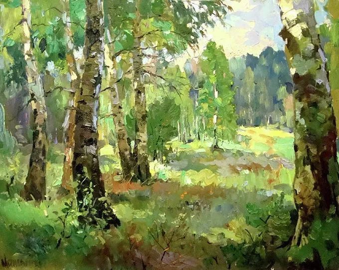 俄罗斯@浓郁的色彩,俄罗斯画家安德烈·米沙金的风景油画(一)