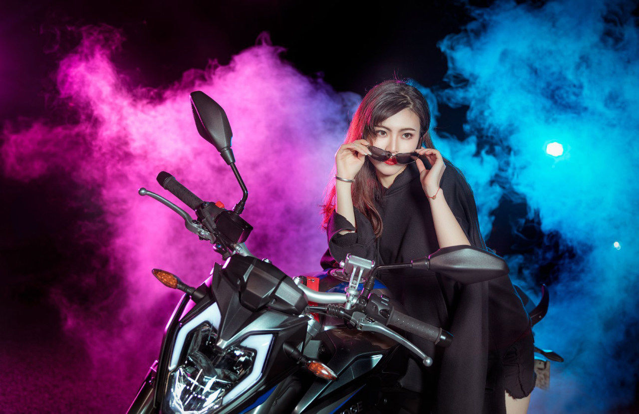 蝉女|蝉女廖兮 机车少女cosplay