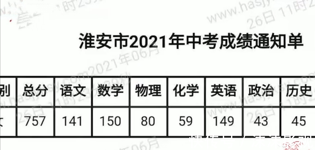 笑容|笑容中的阳光和坚强！江苏淮安爱笑女孩中考8门满分考出757分