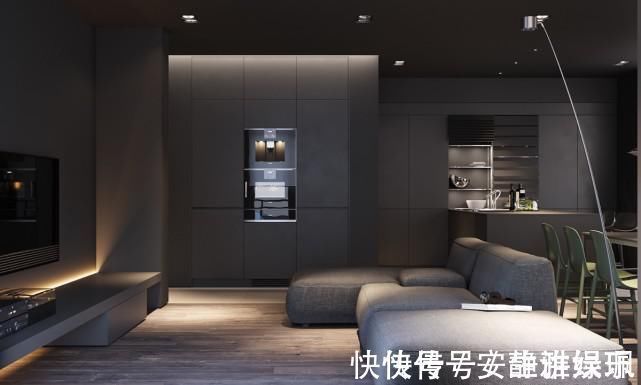 现代|灵活的深灰色的现代装饰设计，大气又漂亮