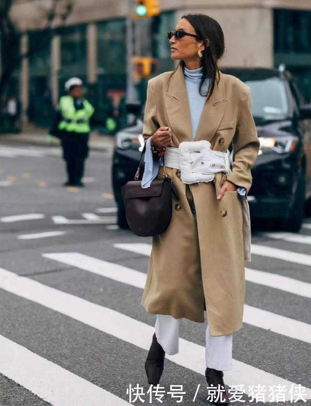 高领这样搭，时髦又个性，超气质