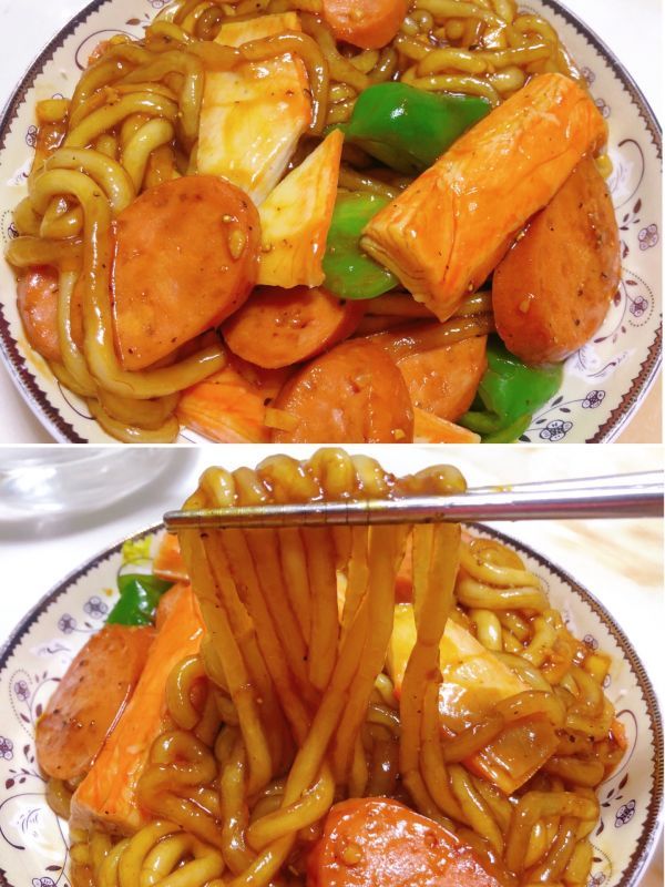 火腿|青椒火腿土豆粉