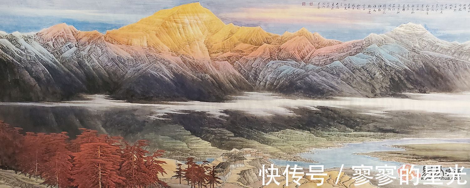 彩墨!大隐山水画 笔墨精妙 大气磅礴尽显高古之美