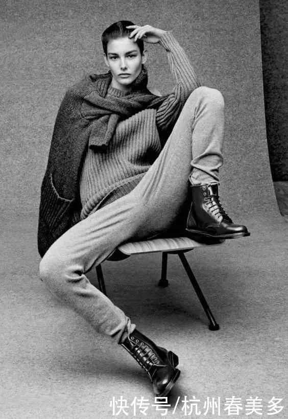 毛衣流行这么塞，修饰腿型还显高5cm