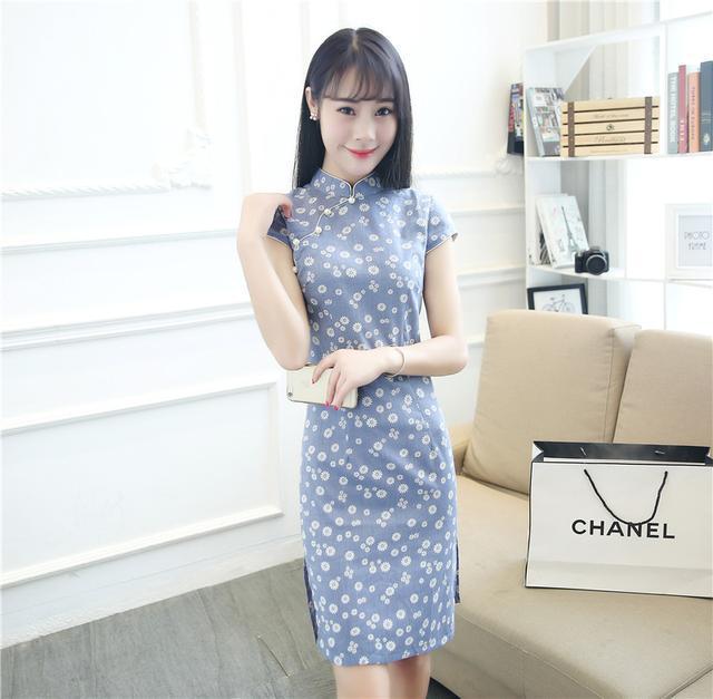 修身|谁说旗袍不能穿出门,现在都穿改良旗袍,优雅复古气质出众