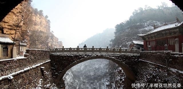 亮瞎了我的眼——河北“苍岩山悬空寺”雪景