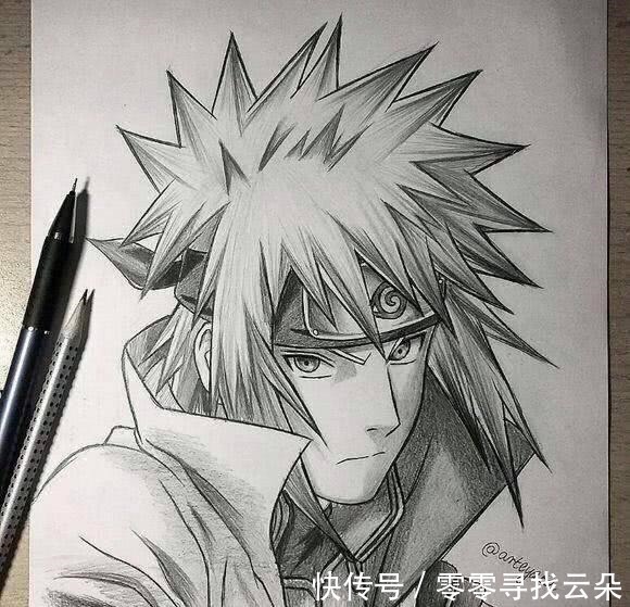 鸣人|大佬用一支铅笔征服无数漫迷,手绘《火影忍者》拼贴图,超炫酷!